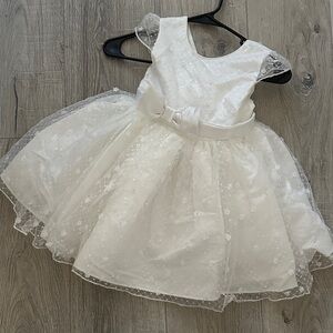 Elegant White Kids Dress